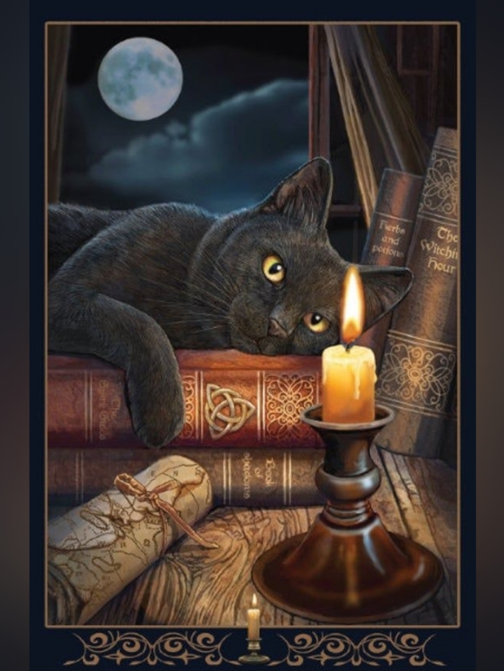 Custom Fridge Magnet Black Cat Decor